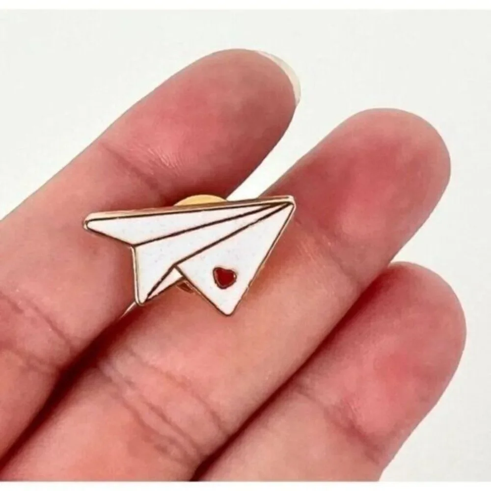 3/20 Paper Airplane Enamel Pin